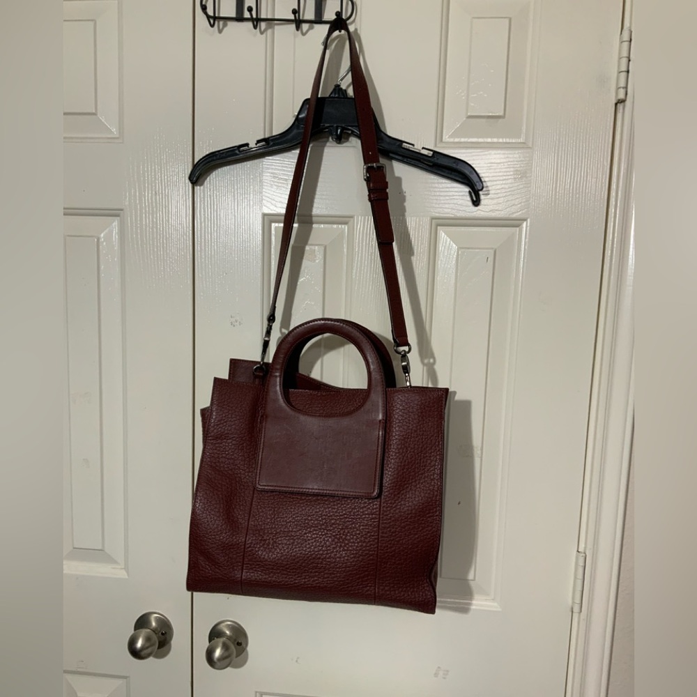 Vince Camuto Large Leather Tote Bag Women's Crossbody‎ Strap Beck Cinnabar